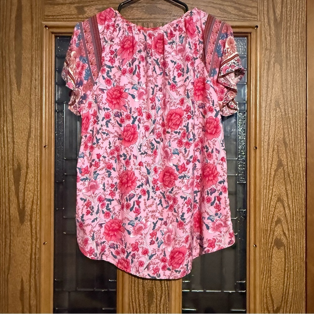 💥Floral Pink Women's Top - Picture 2 of 3